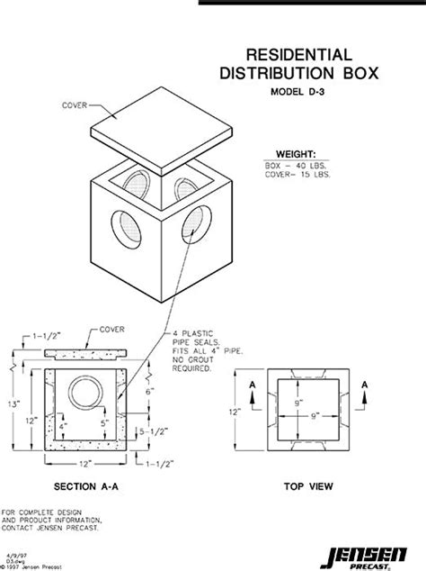 jensen precast distribution box|jensen precast catalog.